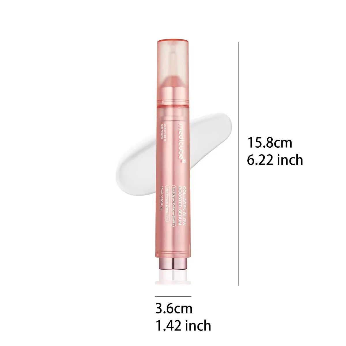 Medicube Collagen Glow Booster Serum 15ml,Smooth Texture & Quick Absorption,Hydrated Sensation,Korean Skincare,Korean Makeup