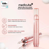 Medicube Collagen Glow Booster Serum 15ml,Smooth Texture & Quick Absorption,Hydrated Sensation,Korean Skincare,Korean Makeup