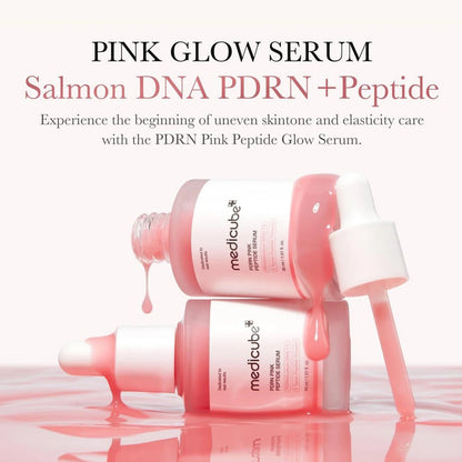 Medicube Salmon DNA PDRN Pink Peptide Serum,Smooth&Fast-Absorbing,Refreshing&Non-Sticky,Korean Skincare,K-Beauty,Korean Makeup