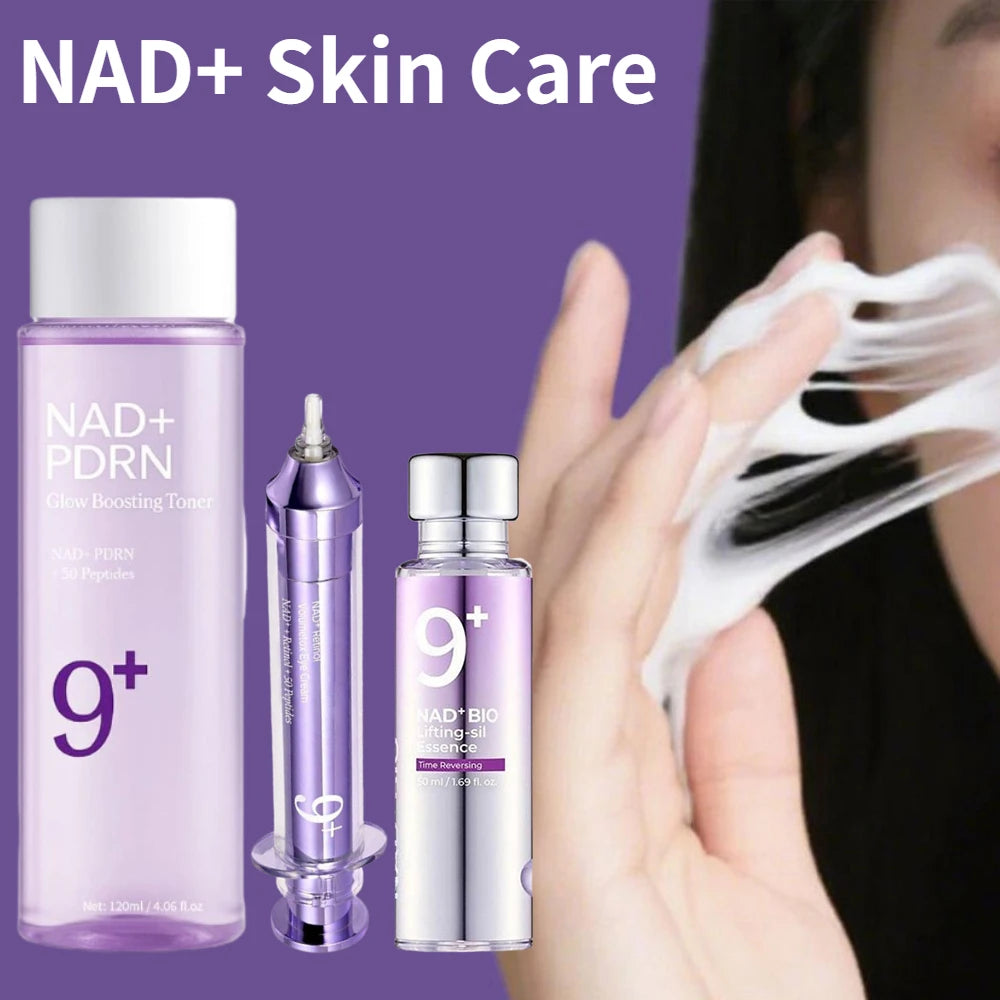 NAD+ Retinol No. 9 Eye Cream BIO Lifting-sil Essence NAD+ PDRN Peptides Glow Boosting Toner Korean Dull Skin Care