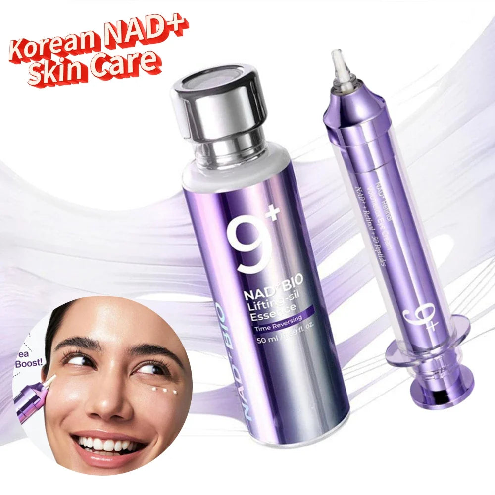 NAD+ Retinol No. 9 Eye Cream BIO Lifting-sil Essence NAD+ PDRN Peptides Glow Boosting Toner Korean Dull Skin Care