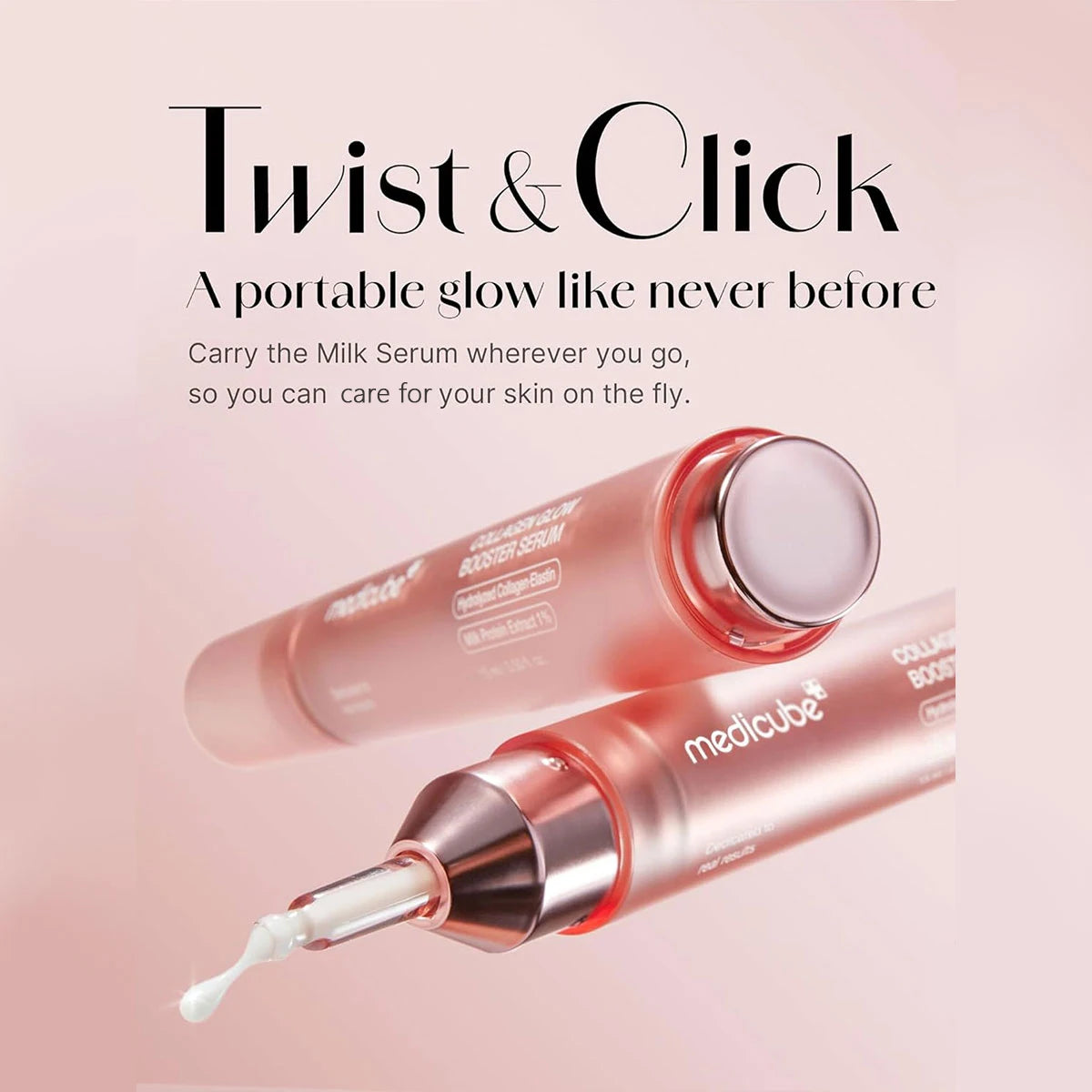 Medicube Collagen Glow Booster Serum 15ml,Smooth Texture & Quick Absorption,Hydrated Sensation,Korean Skincare,Korean Makeup