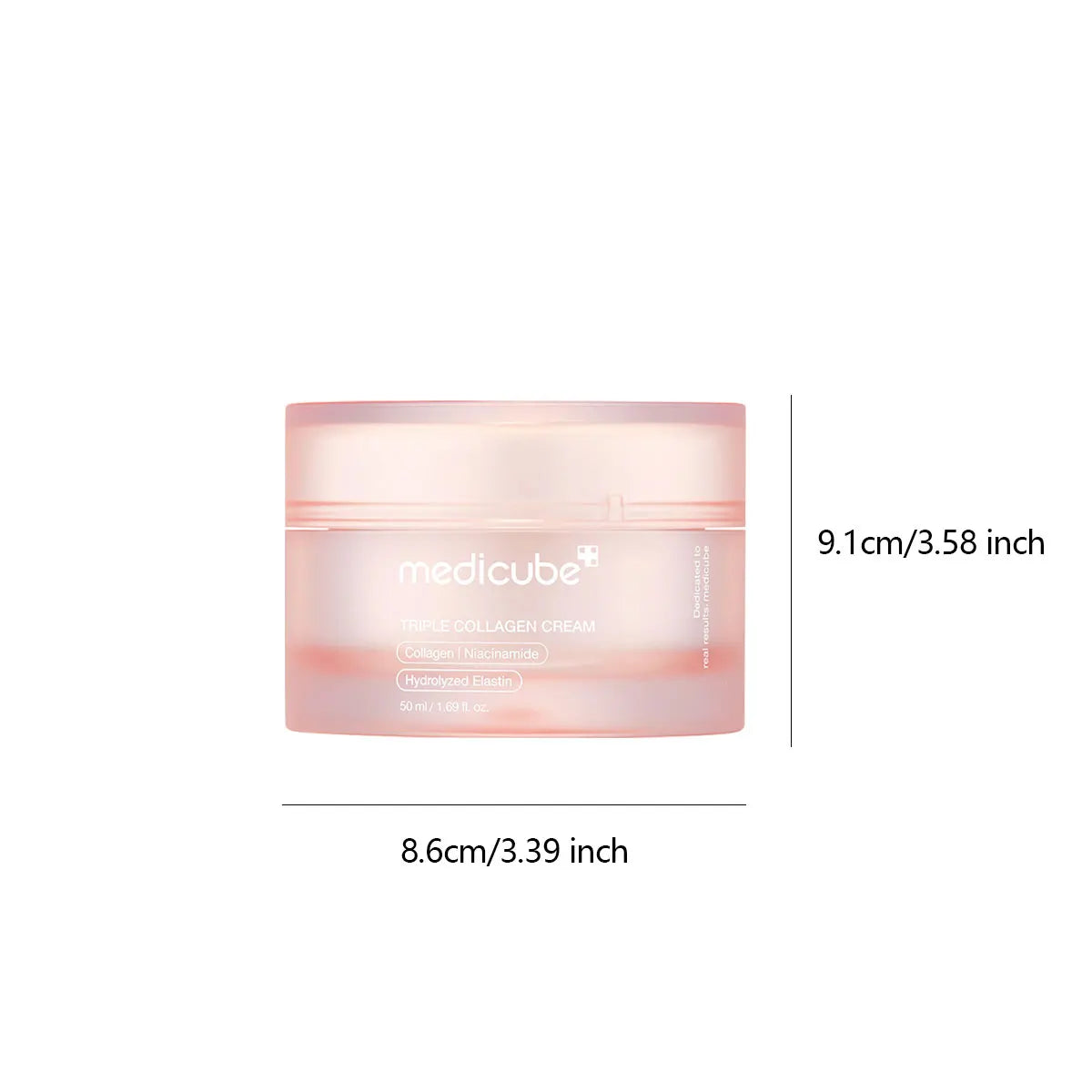 MEDICUBE TRIPLE COLLAGEN CREAM 4.0_50ml_LR, Soft Skin Touch, Rich Texture, Korean Cosmetics, Korean Skincare