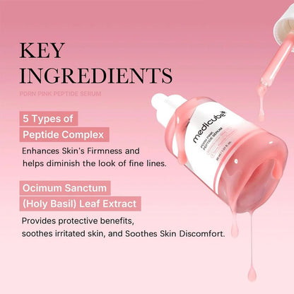 Medicube Salmon DNA PDRN Pink Peptide Serum,Smooth&Fast-Absorbing,Refreshing&Non-Sticky,Korean Skincare,K-Beauty,Korean Makeup