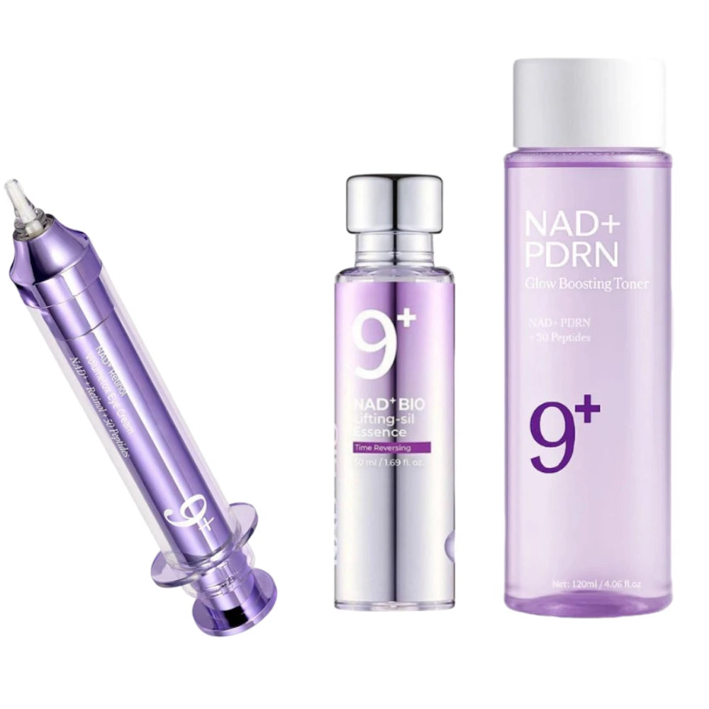NAD+ Retinol No. 9 Eye Cream BIO Lifting-sil Essence NAD+ PDRN Peptides Glow Boosting Toner Korean Dull Skin Care